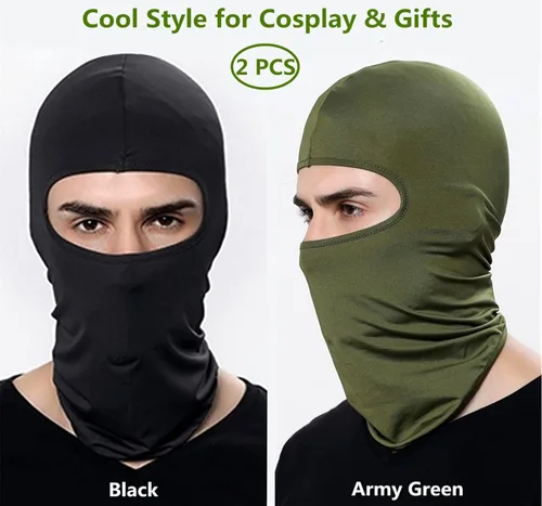 Vista 6 de Pasamontañas de esquí, máscara de cabeza completa, resistente al viento, protección UV, para deportes al aire libre, bufanda de esquí, gorra