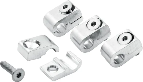 Vista 3 de Allstar Performance Allstar ALL18321 Abrazadera universal de aluminio con abrazadera de 1/4" I.D (paquete de 4)