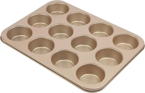 Vista 37 de David Burke Molde para hornear estriado de 9" - Molde para pasteles Bundt de acero al carbono - Bronce