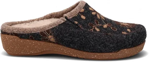 Vista 2 de Taos Zuecos Woolderness 2 para mujer, Gris