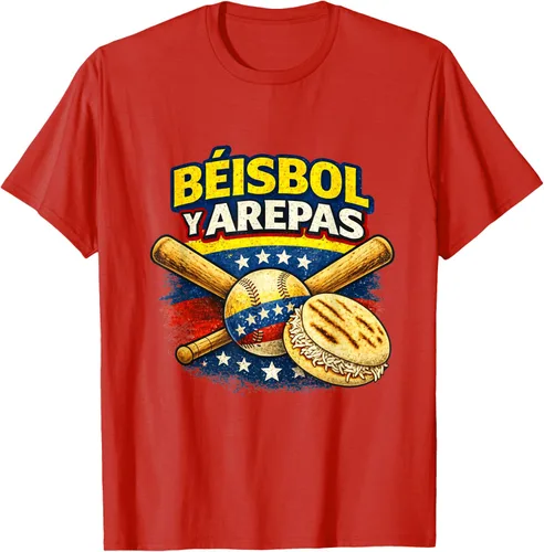 Vista 112 de Camiseta Beisbol y Arepas Venezuelas Baseball Pride Team 2026
