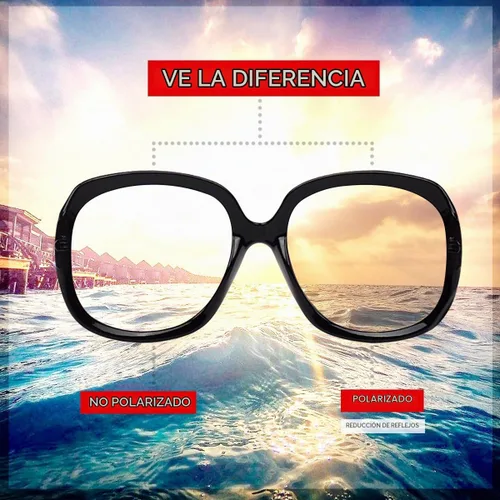 Vista 2 de AkoaDa Lentes de sol polarizados para mujer, lentes UV400, lentes de sol para mujer, ropa de moda Pop polarizada, lentes de sol Negro