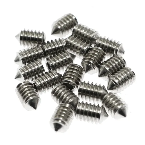 Vista 8 de Juego de tornillos Maxmoral 20 piezas #8-32 x 1/2 pulgadas de acero inoxidable con punta de cono de tornillo para manija de puerta, baño
