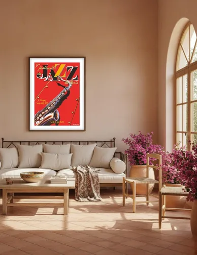Vista 5 de 9º Festival de Jazz de París (9˚Festival de Jazz de Paris) - Póster de música vintage c.1988 - Impresión artística maestra (sin marco) 6 x 9 pulgadas