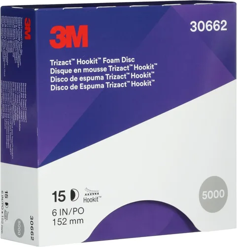 Vista 6 de 3M (30662) Hookit Trizact 6" 5000 disco de espuma tipo Grit