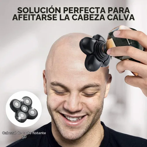 Vista 5 de 5 cabezales de repuesto para afeitadora de cabeza, cuchillas eléctricas Cabezas/4 piezas