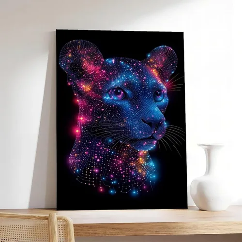 Vista 7 de Synthwave Neon City Print – Vaporwave Retro Art Poster – Digital Abstract Wall Decor for Modern Living Room Poster Canvas Artwork Prints Rustic