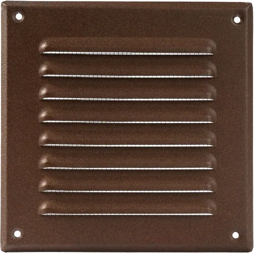 Vista 19 de Vent Systems - Cubierta de rejilla de ventilación de aire de alero rectangular de metal negro de 3 x 10 pulgadas (interior), deflector