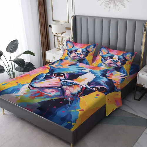 Vista 26 de Juego de sábanas tamaño individual con águila calva, sábanas de cama de águila, microfibra suave y bolsillo profundo y sábanas estampadas sin