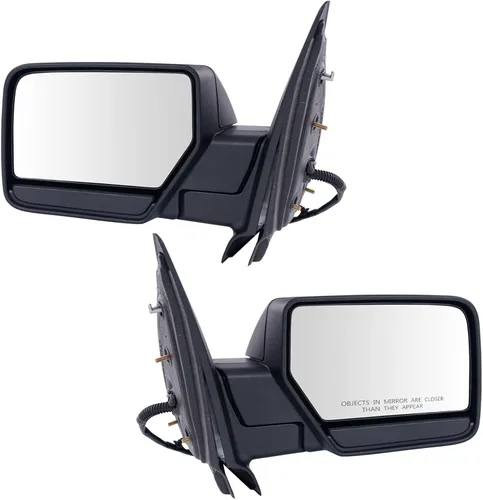 Vista 162 de TRQ Conjunto de 2 piezas de espejo lateral para conductor y pasajero, ajuste eléctrico, sin calefacción, sin memoria, color negro, compatible
