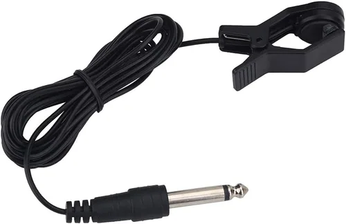 Vista 8 de Pastilla con clip, micrófono portátil de recogida vocal, transductor de audio para sintonizador de instrumentos musicales