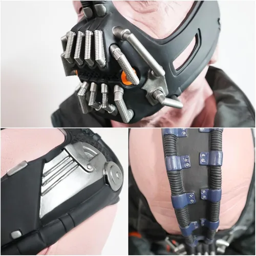 Vista 6 de Bane Mask - Máscara para disfraz de Batman