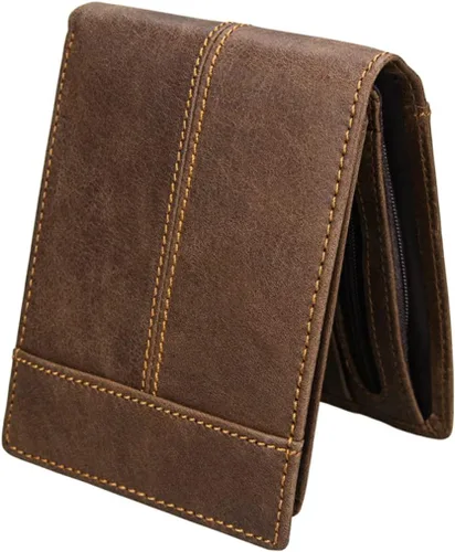 Vista 3 de VALICLUD 2 uds hombre monedero para hombre monedero moderno monedero delgado carteras para hombres hombres billetera plegable masculino titular