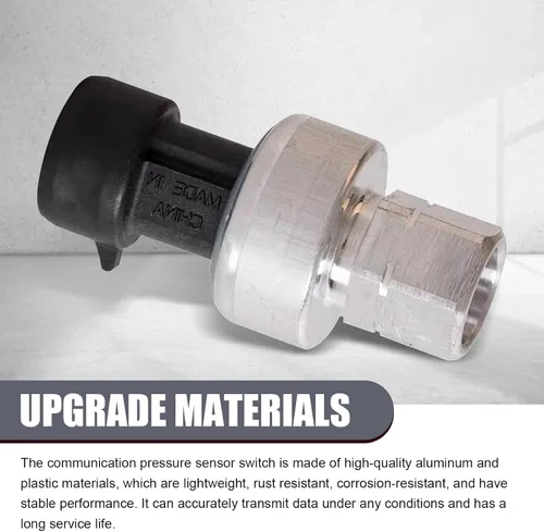 Vista 4 de Eratus Pack-1 Sensor de presión de aire acondicionado para automóvil, 1.85 pulgadas de largo de metal + sensor de reacción sensible de plástico