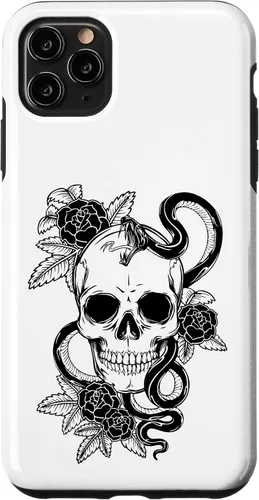Vista 13 de Gothic Flower Skull Snake Roses Case for iPhone 16
