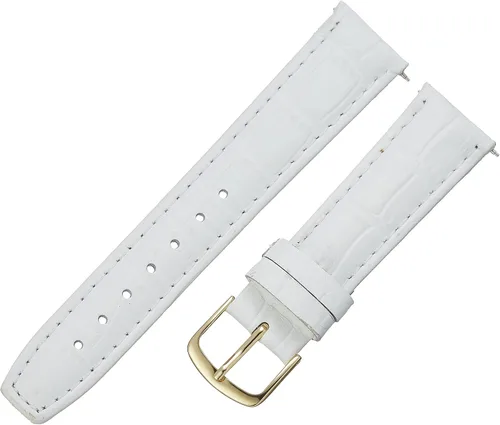 Vista 25 de Hadley-Roma Women's Alligator Grain Leather WatchStrap Negro