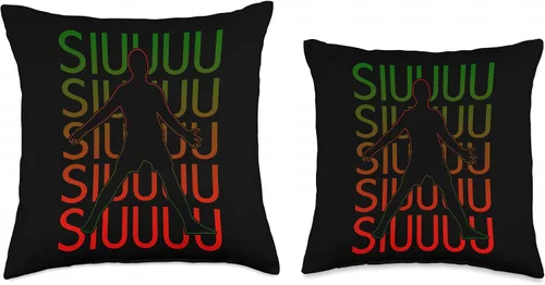 Vista 3 de Siuuuu Funny Soccer Present for Soccer Lovers Fan Kid's Boys Throw Pillow