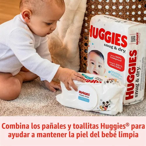 Vista 11 de Pañales Huggies Snug & Dry para bebé