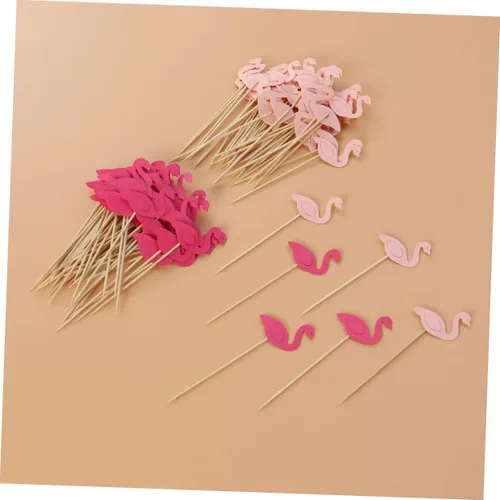 Vista 8 de TIDTALEO 100 piezas de cupcakes decorativos para bebidas, palillos de postre de boda, selecciones de comida de cumpleaños, selecciones de cupcakes