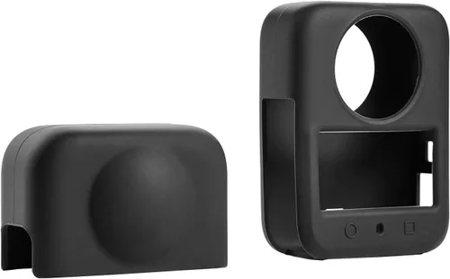 Vista 6 de Funda protectora de silicona con tapa para lente, película de pantalla compatible con accesorios de cámara de acción OSMO 360
