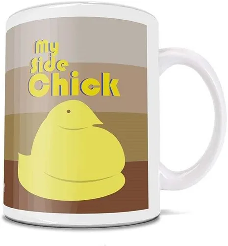 Vista 480 de Trend Setters Friends the Television Show – 25 años – Mercancía oficial – Taza de café o té de cerámica blanca de 11 onzas – perfecta para regalar