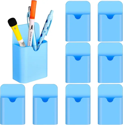 Vista 9 de Jetec 24 Pcs Magnetic Pen Marker Holders Dry Erase Magnetic Pen Pencil Holder Organizer Home Office Supplies for Refrigerator Whiteboard Locker