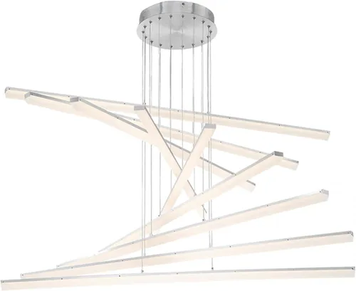 Vista 5 de WAC Lighting dweLED, pila 3 luces LED colgante lineal 3000K en negro