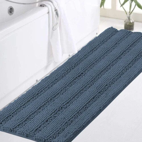 Vista 57 de Turquoize Alfombra de baño de chenilla de lujo para baño, extra absorbente, alfombra de ducha de microfibra antideslizante para baño, alfombra Aqua