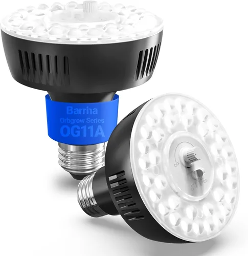 Vista 18 de Barrina Orbgrow OG11A - Bombillas de cultivo para plantas de interior, atenuación y sincronización integradas, 4000K 11W (equivalente a 100 W)
