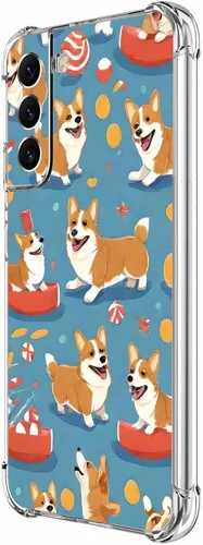 Vista 42 de Funda para Galaxy S21 FE 5G, protección contra caídas de flores de mariposa azul, a prueba de golpes, carcasa protectora de cuerpo completo Mariposa