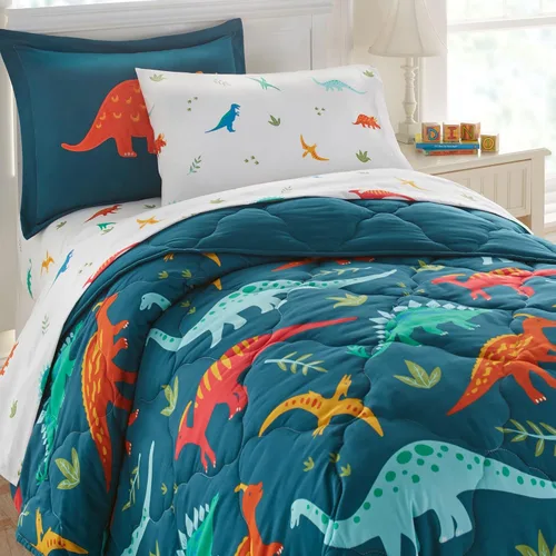 Vista 11 de Wildkin Cama matrimonial en una bolsa – Juego de ropa de cama de microfibra de 7 piezas con edredón, funda de almohada y sábanas – Heroes