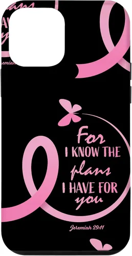 Vista 16 de Breast Cancer Gifts Women Mom Jeremiah 29 11 Butterfly Phone Case for iPhone 17