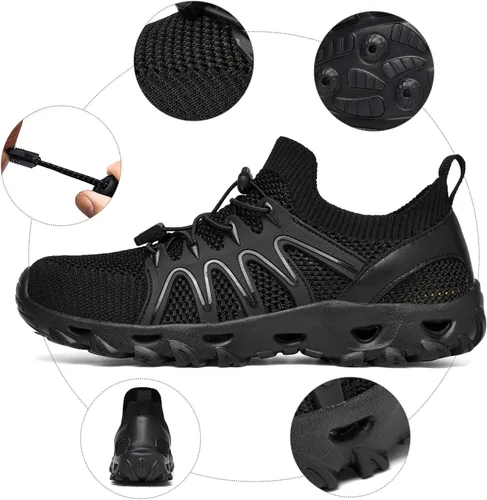 Vista 7 de Alibress Zapatos de agua para mujeres y hombres, zapatos acuáticos de secado rápido, zapatos de agua para senderismo, zapatos de playa para mujer