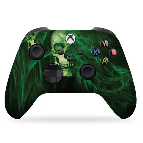 Vista 60 de DreamController Americcan Warrior Skull Custom X-box Controller Wireless compatible with X-box One/Series X/S Proudly Customized in USA with
