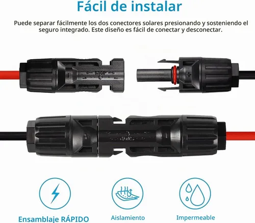 Vista 3 de CERRXIAN Conector de panel solar 16.4FT/5M 12AWG a XT60i Cable de alimentación de panel solar hembra para estación de energía portátil, RV, batería
