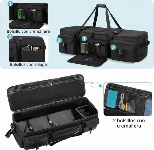 Vista 3 de HODRANT Funda de transporte para telescopio grande compatible
