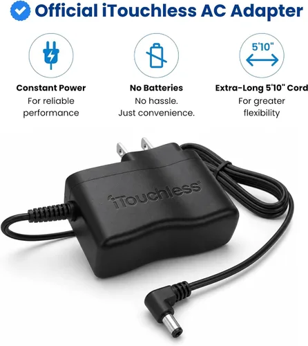 Vista 2 de iTouchless - Contenedor de basura de 4 galones con sensor, filtro de olor AbsorbX y ambientador de aire