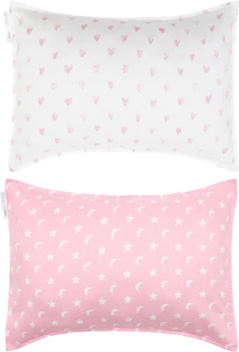 Vista 11 de ALVA BABY - Fundas de almohada de algodón para niños pequeños de 13 x 18 pulgadas o 12 x 16 pulgadas