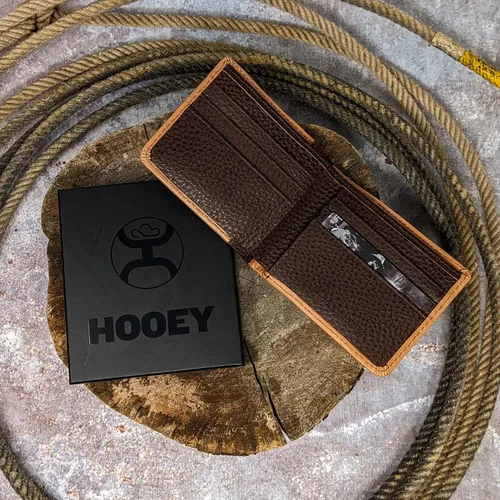 Vista 4 de HOOEY Cartera de cuero biplegable para hombre, Herramientas manuales- Marfil, Bifold