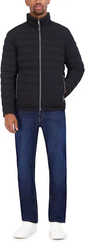 Vista 6 de Nautica Men's Stretch Reversible Midweight Puffer Jacket, Wind and Water Resistant
