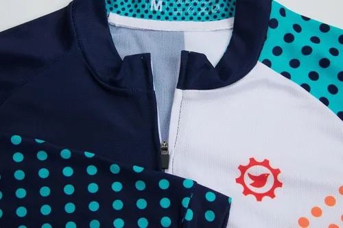 Vista 3 de GCRFL Camiseta de ciclismo de manga larga para hombre con bolsillo de cremallera 31 transpirable de secado rápido