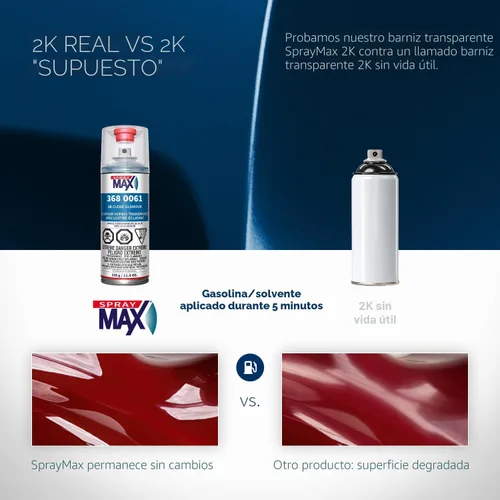 Vista 6 de USC Spraymax 2K Aerosol Transparente Glamour De Alto Brillo