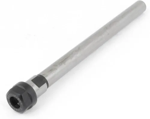 Vista 13 de uxcell CNC Milling C8-ER8A-100L Varilla de extensión de torno de portabrocas recto