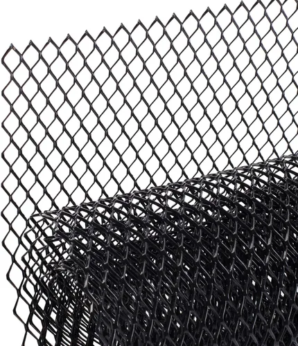 Vista 11 de AggAuto - Pantalla de malla de acero inoxidable 304 de 47 x 16 pulgadas, recubierta de cloruro de polivinilo, para rejilla de ventilación Negro