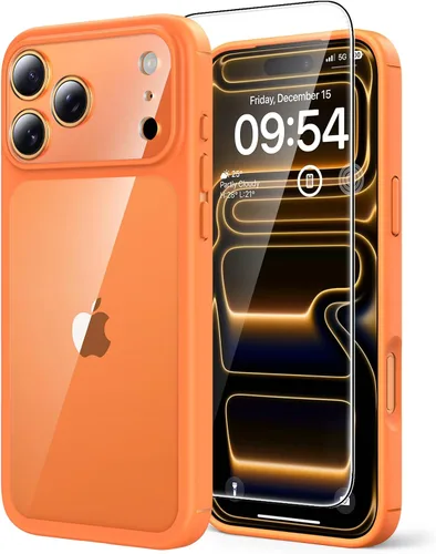 Vista 72 de TAURI Funda para iPhone 17, antiamarilleamiento con protector de pantalla, protección de grado militar, a prueba de golpes, delgada para iPhone 17