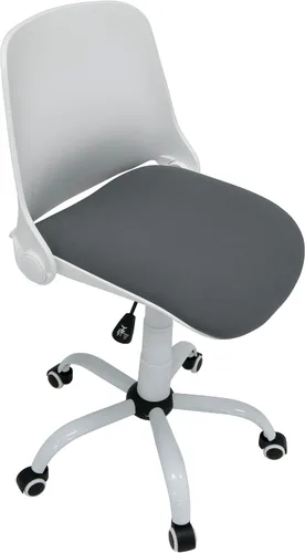 Vista 5 de Studio Designs - Silla giratoria plegable contorneada, silla de escritorio ergonómica con altura ajustable, respaldo plegable para almacenamiento