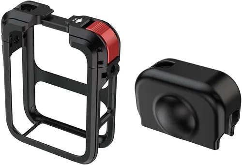 Vista 8 de Funda protectora de lente de silicona compatible con Osmo 360 accesorios de cámara de acción (juego C de silicona)