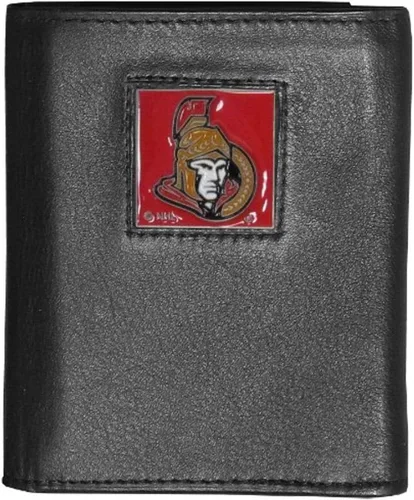 Vista 3 de Siskiyou Sports NHL Executive Cartera de cuero genuino de tres pliegues