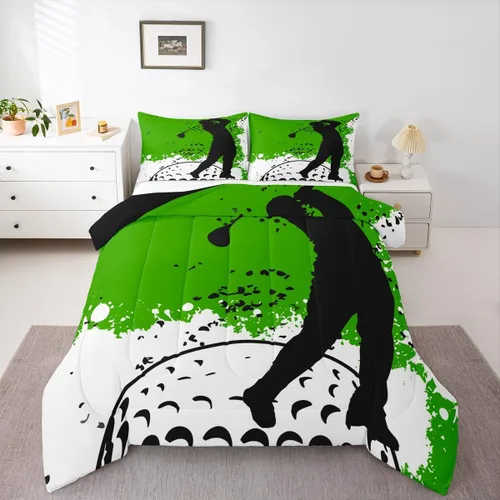 Vista 22 de Erosebridal Juego de ropa de cama de baloncesto tamaño individual para niños, juego de edredón deportivo para cancha de baloncesto, edredón marrón