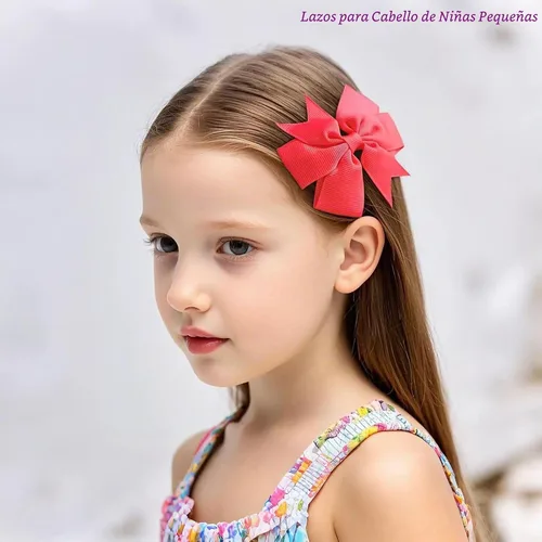 Vista 6 de 40 lazos para el pelo de grogrén de 3 pulgadas, con clips de cocodrilo, para niñas, bebés, adolescentes, en pares